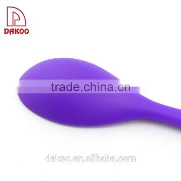 Integrated Seamless Design Purple Color Silicone Rice Spoon photo-5
