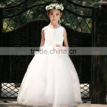2015 New ! Wedding Flower Girl Dresses White Princess Tutu Dress for Ceremonies Birthday Party Children's Clothing Girls Dress photo-2