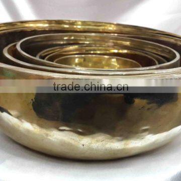 High Quality Shiny Tibetan Meditation & Healing Singing Bowl Set