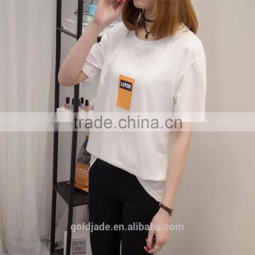 Custom Cotton Printing T Shirts O-neck Women T Shirt photo-5
