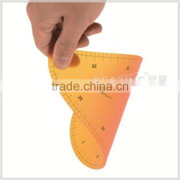 2017 New Kearing Sleeve Curve Ruler Flexible Plastic ( Sandwich Line ) Garment Curve Ruler 60cm For Art