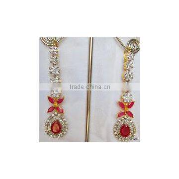 RUBY AMERICAN DIAMOND DANGLER AD Earrings