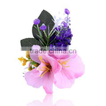 Candy Color Fabric Flower&leaf Brooch for Garment Decoration,Costume Jewelry Flower Dancing Brooches photo-4