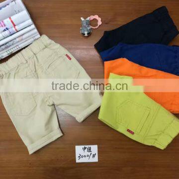 China wholesale Very Cheap soild summer boys pants Kids cool style trousers 6 years old