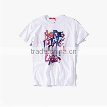 2016 blank designer tshirts organic cotton fabric tshirt