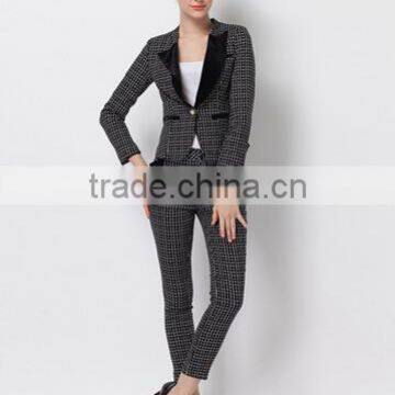 DY1224W Hot Sale Ladies Blazer and Pants Set Ladies Suits and Outfits photo-2