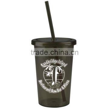 USA Made 20 oz Single Wall Tumbler With Straw And Screw-On Lid - BPA/BPS-free and Comes With Your Logo photo-6