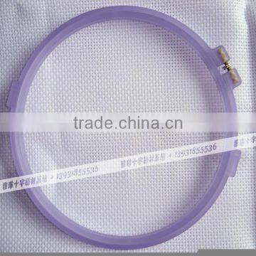 wholesale colorful embroidery frames cheap plastic hoops frosted embroidery hoop cross stitch 15cm 18cm 21cm