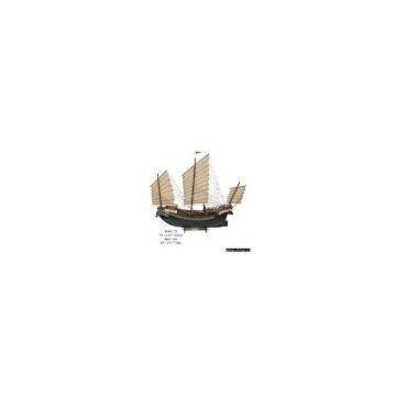 Wooden sailing boat