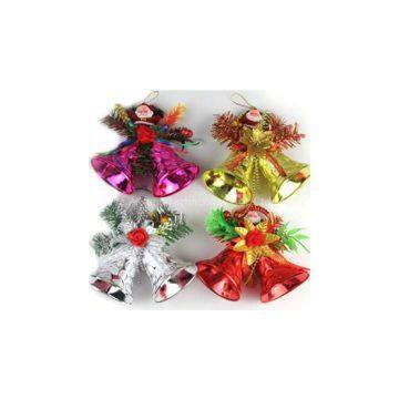 M40 Big Double Bells With Decoration for Ball Ornaments and Christmas Trees Decoration photo-2