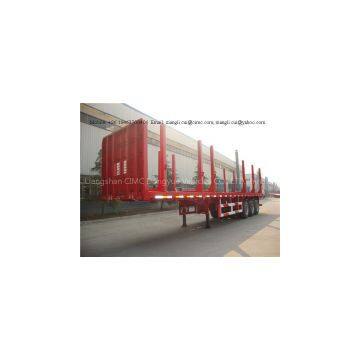 3 Axles Wood Timber Loader Trailer photo-2