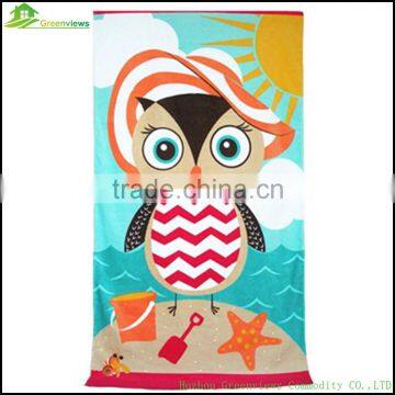 Cotton Velour Reactive Printed Beach Towel Custom beach towel printing customize 3D printed beach towel