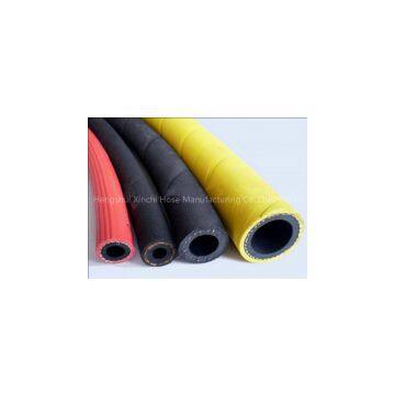Fiber wire braided compress air rubber hose