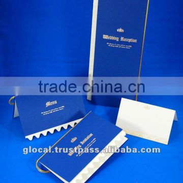 Japan Wedding Invitation Card 'TIARA BLUE' STOCKLOT