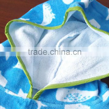 100 cotton reactive print hooded poncho towels for kids