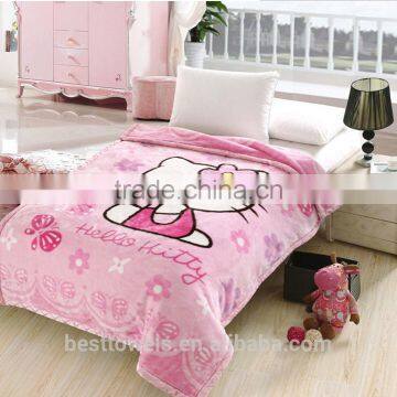 100%polyester baby raschel blanket cover