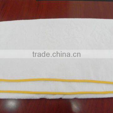 100 cotton jacquard & serging bath towel