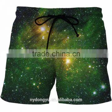 Men Fast Dry Black Blue Splint Print Beach Shorts/ Blue l na Creative Plus Size Beach Shorts/ Pocets Sports Beach Wear photo-2