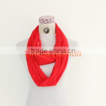 Fashion Design Scarf With Zipper Pocket