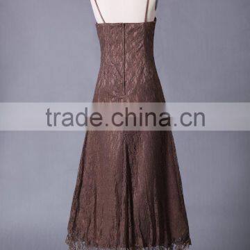 Middle Length Girlish Satin Bridesmaid Dress Party Dress ED 133 photo-2