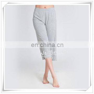 Women's Bamboo Jersey Spring Summer Pajama Lounge Pants 3/4 Length photo-2