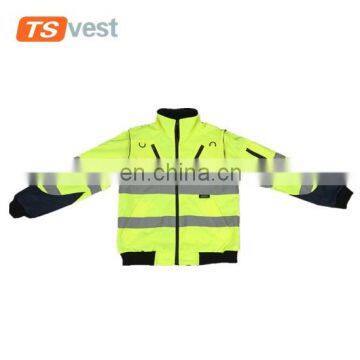 2017 fashion demountable warm security jacket made in china