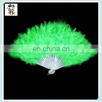 New Costume Wedding Showgirl Dance Folding Hand Feather Fans HPC-0908