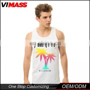 Wholesale Gym Mens Stringer Singlet Custom Tank Top photo-2