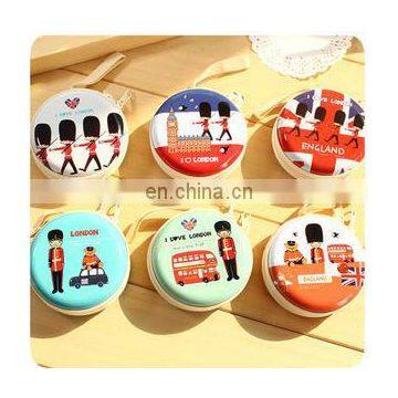 British Royal Police Round Steel Coin Box Purse Tin Box Earphone Storage Bag Small Wallet Pencil Case photo-3