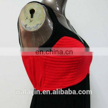 High Quality Strap Design Empire Waist Ladies Knitted uk Dress photo-6