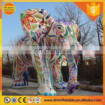 2m High 3m length Inflatable elephant for night club