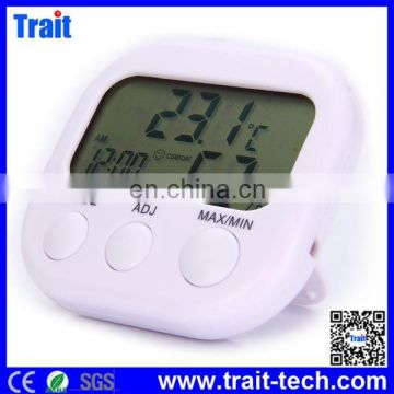 Cheap but High Quality TA638 Digital LCD Temperature Hygrometer Weather Alarm Clock Meter Thermometer