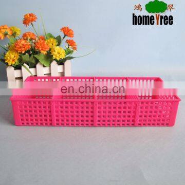 korean style rectangle storage basket with compartment