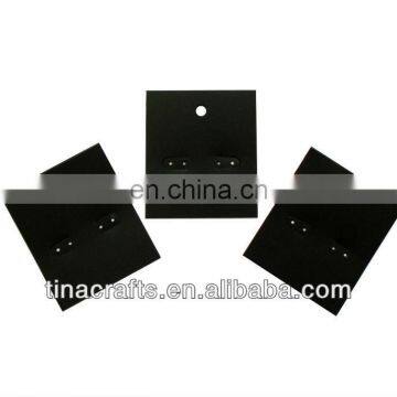 Black PVC earring cards