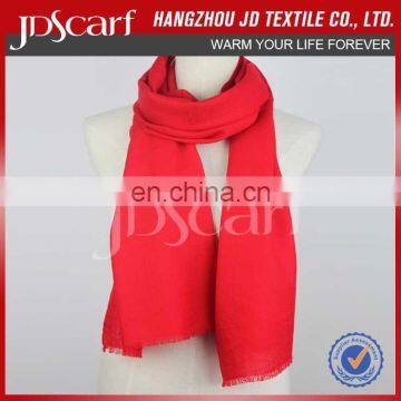 High Quality Luxury Custom Design 100% Wool Silk Feel Scarf