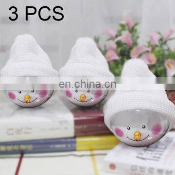 3 PCS Hang Ornament Christmas Snowman Balls toys christmas ornament