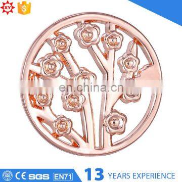 Zinc alloy promotion custom logo tungsten gold coins