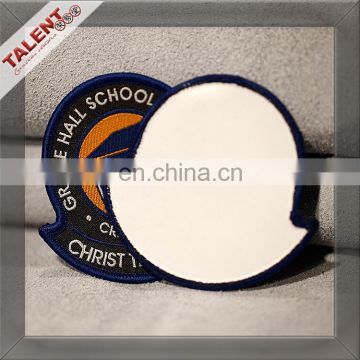 Hot sale factory direct price company college garment woven clothing brand badges