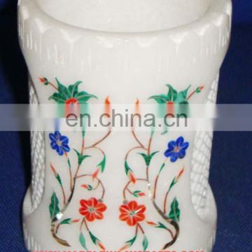 White Marble Pen Holder Decorative Gift Items