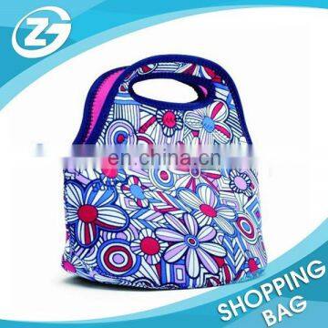 Top Zipper Enclosure Fashion Lunch Tote Bag