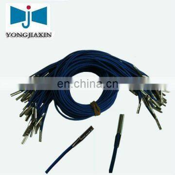 elastic cord barb with metal clips for packaging