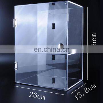 High Clear 2 Layer Acrylic Cosmetic Display Cabinet With Door photo-6