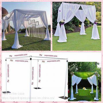 wedding pipe and drape, adjustable uprights and Telescopic crossbar