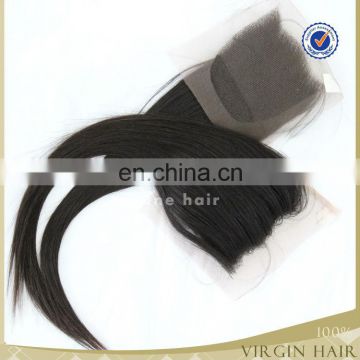 Best quality brazilian lace front closure silk lace closure 3 parting lace closur