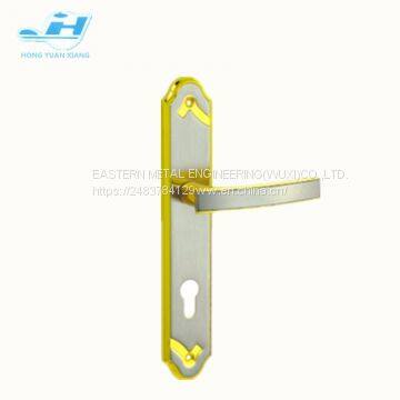 SN/GP Steel Lever Handle Mortise Lock Door Handle With Cylinder Hole Used in Wooden Door or Bathroom photo-2