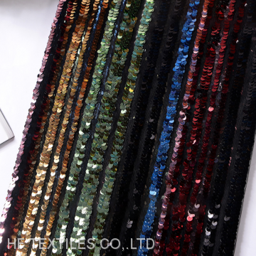 5mm Sequin Fabric Mesh Based Multicolour