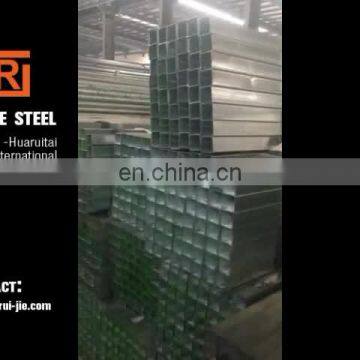 40*60 galvanized rectangular steel pipe, pre galvanized hollow section tube