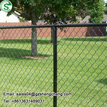 Fast installation black/green chain-link mesh