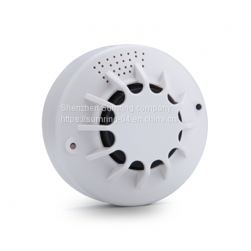 fire safety photoelectric smoke alarm kitchen smoke detector with 9v battery