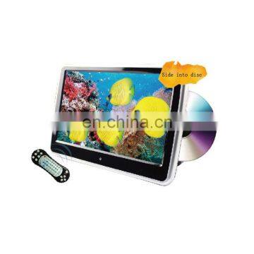 10.1" HD Digital TFT Screen Touch Button Car Headrest DVD Player with side into disc